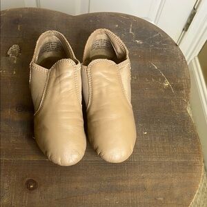 Tan Leather Slip-On Shoes